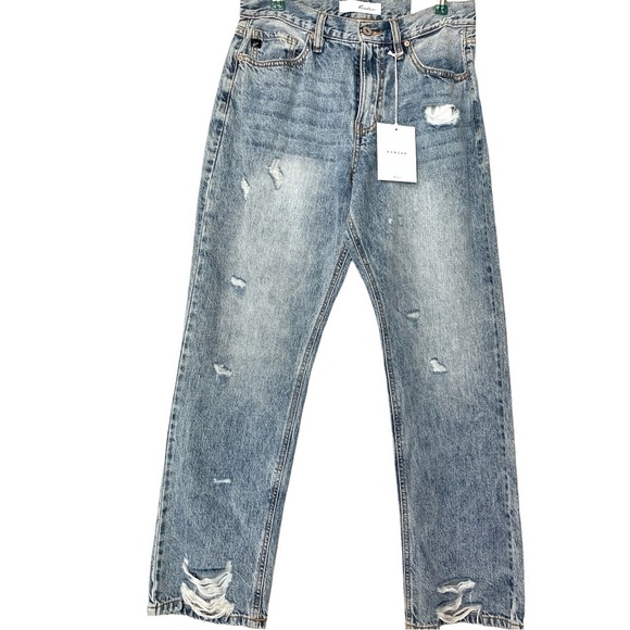 KANCAN “Take The Backroads” Casual Distressed Blue Jeans size 7 - Picture 1 of 9